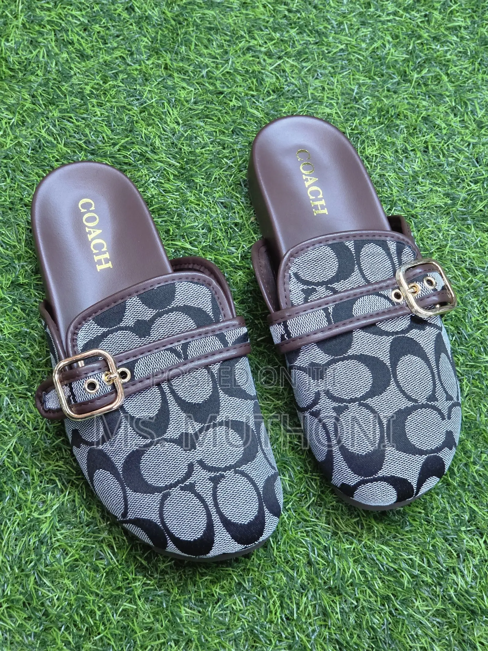 Ladies Coach Signature Jacquard Clogs.