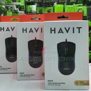Havit MS72 Two Gears of Speed Optical Mouse With RGB Cool Light