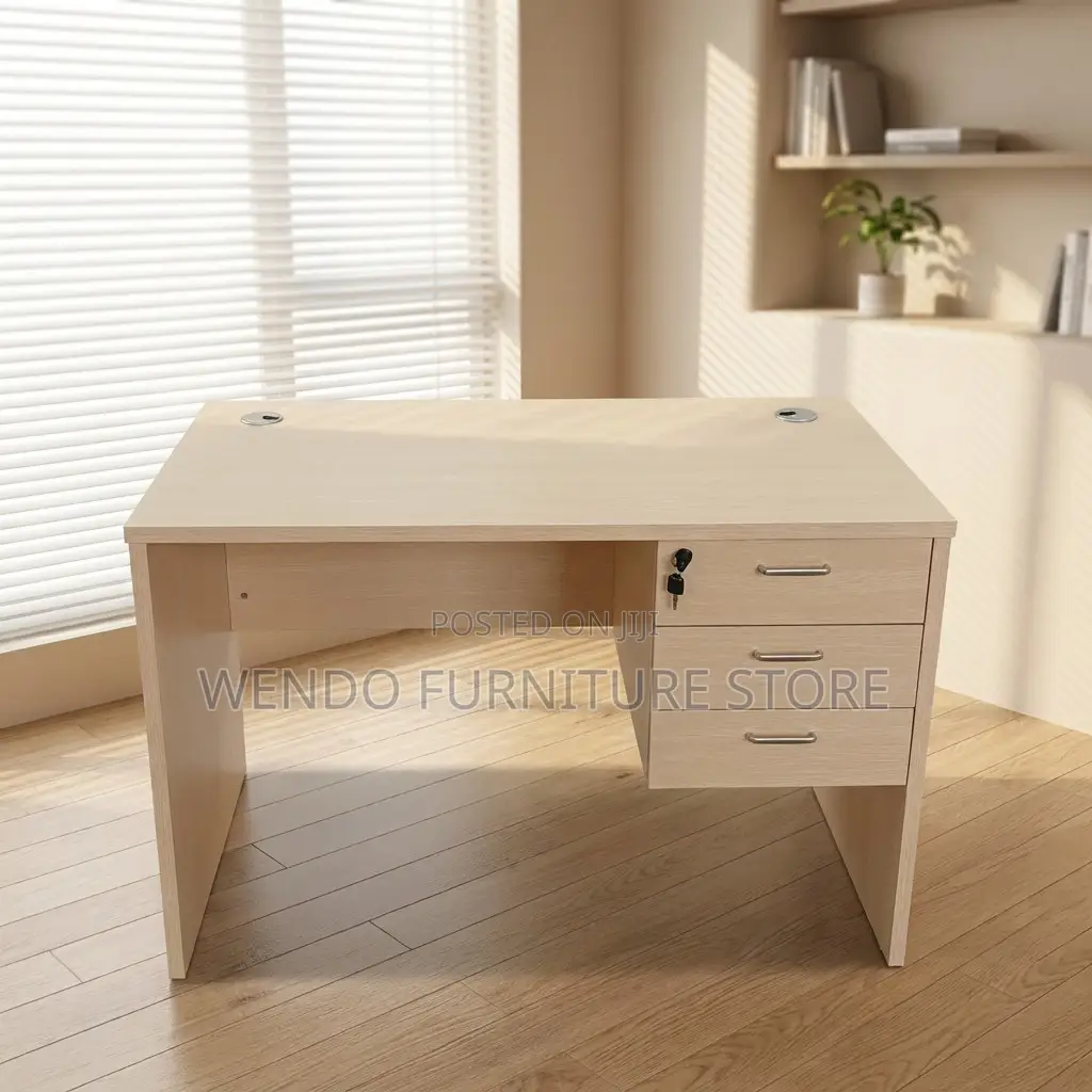 Office Desk; 1400MM Executive Home Office Drawered Desk