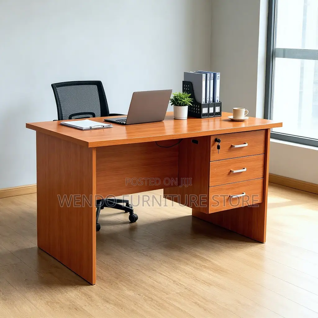 Office Desk; 1400MM Executive Home Office Drawered Desk