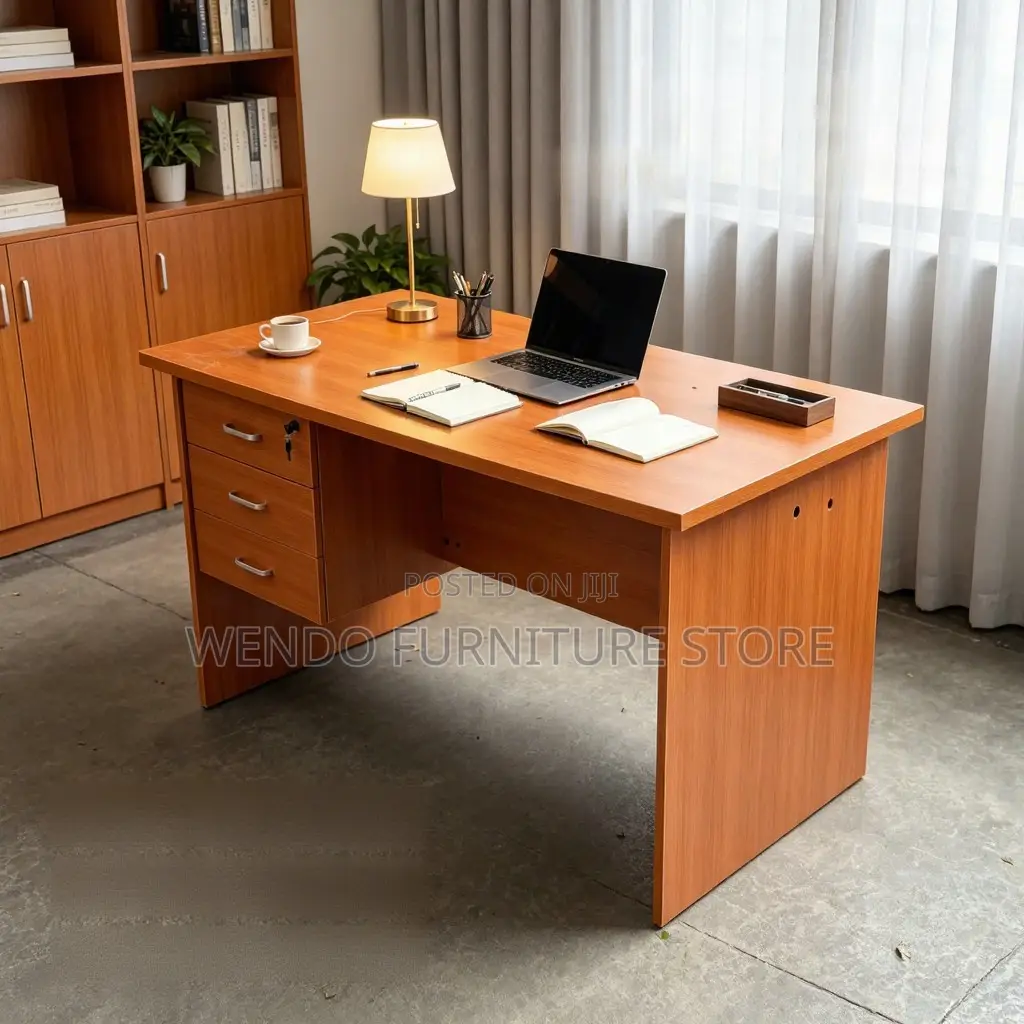 Office Desk; 1400MM Executive Home Office Drawered Desk