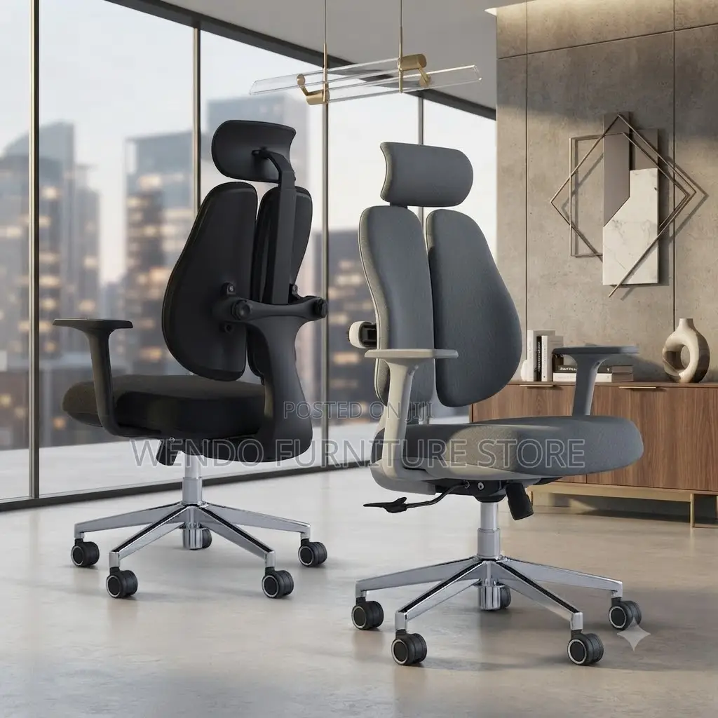 Office Chairs; Executive Black Modern Pioneers Senior Orthopedic Chair