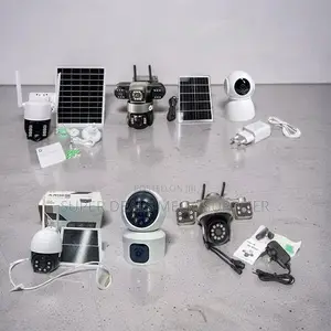 PIR Sensor Alarm 4G Wifi Rotating Dual Triple Lens Solar Cameras