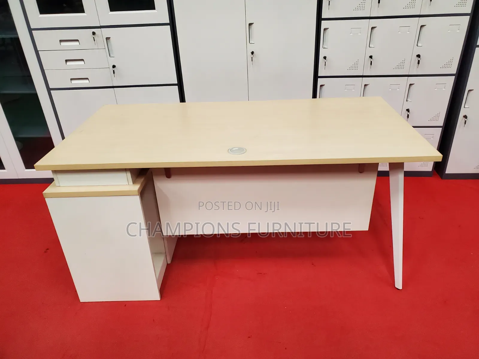1.6M Light Toned Executive Office Desk