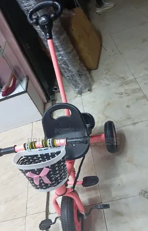 Kids Tricycle With Parent Push Handle – Safe Comfortable Ride