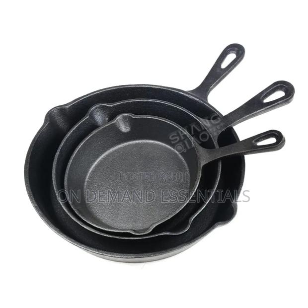3pcs Non-Stick Cast Iron Pan Set