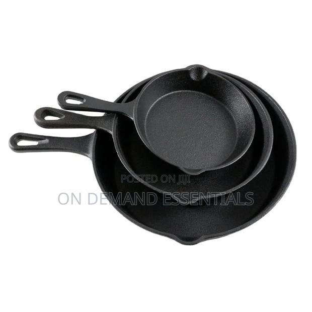 3pcs Non-Stick Cast Iron Pan Set - thumbnail 5