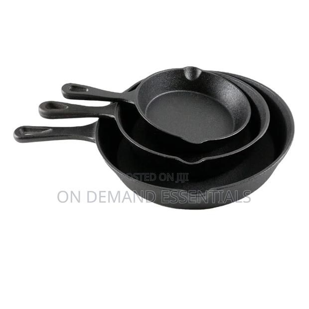3pcs Non-Stick Cast Iron Pan Set - thumbnail 6