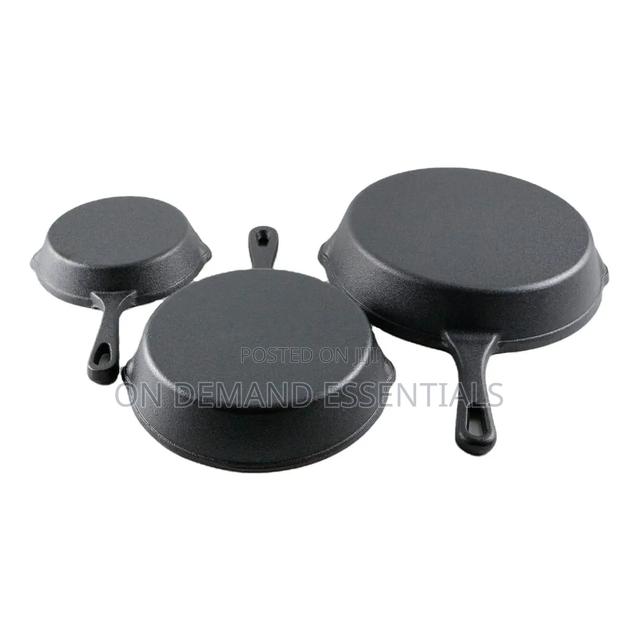 3pcs Non-Stick Cast Iron Pan Set - thumbnail 7