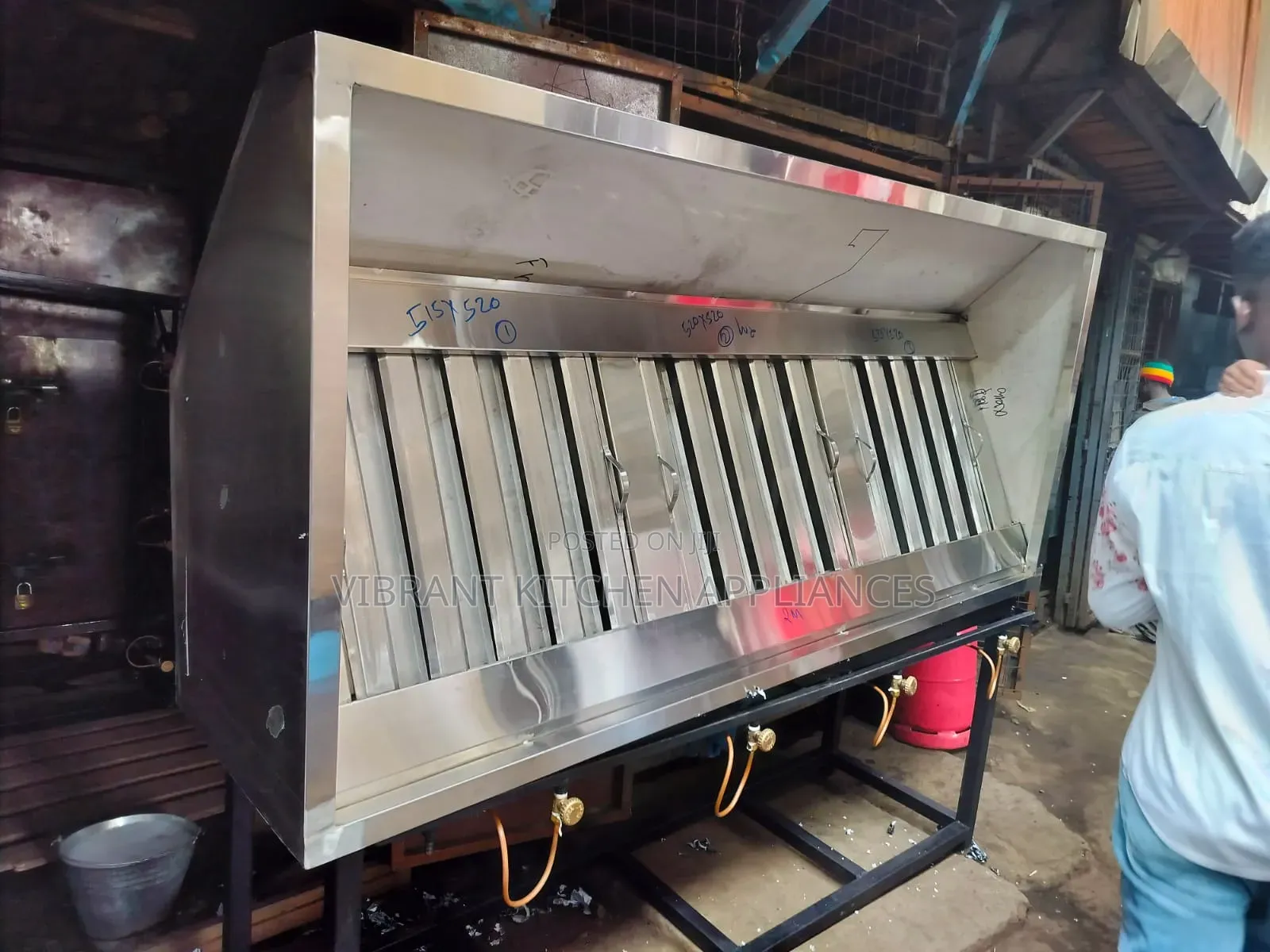 2 Metre Stainless Steel Kitchen Hood