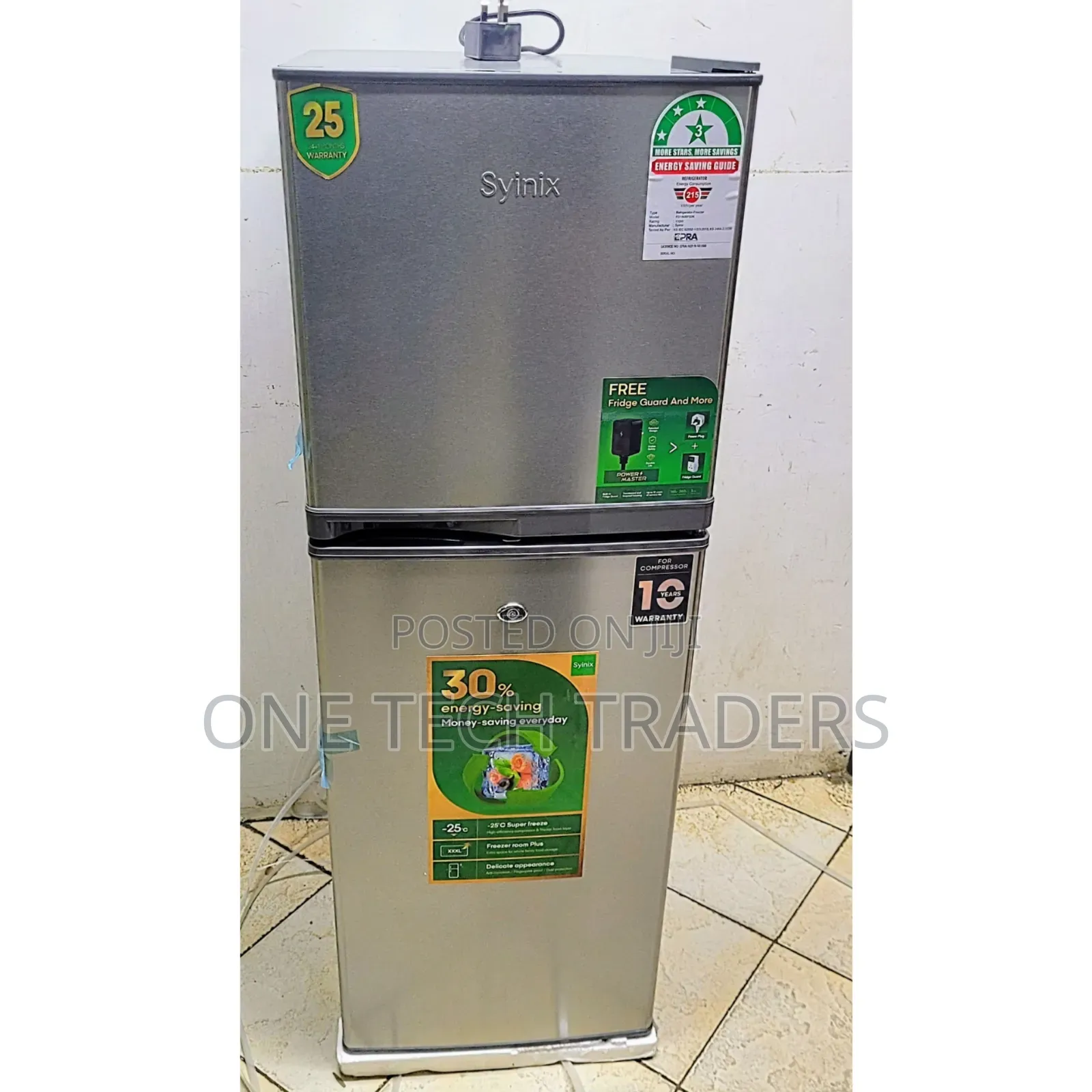 Syinix 137litres Double Door Fridge