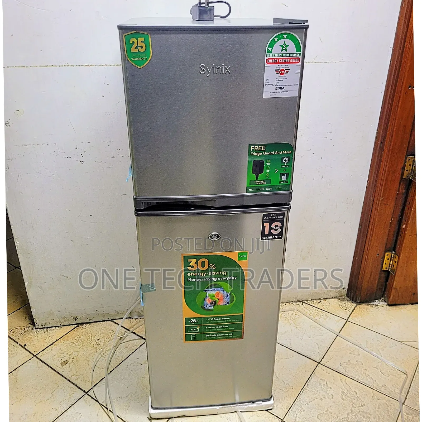 Syinix 137litres Double Door Fridge