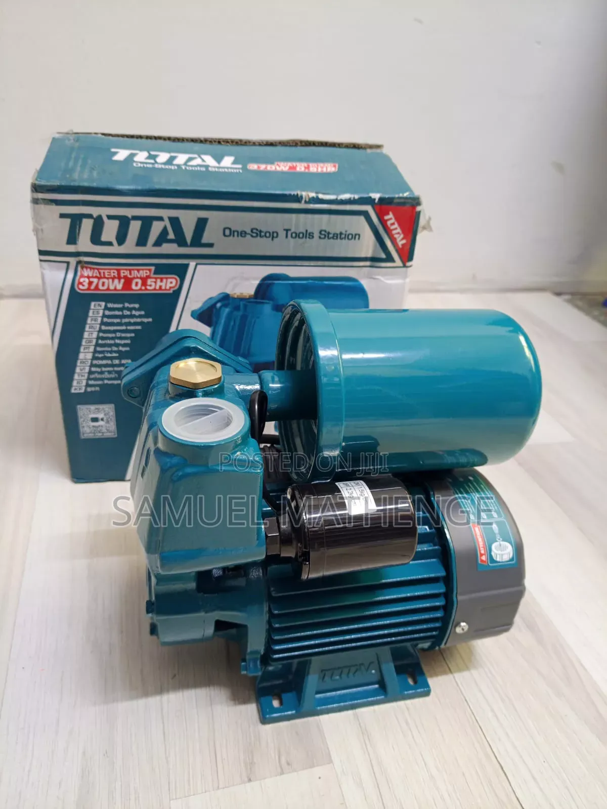 TOTAL 0.5HP 370W Automatic Water Pump With Pressure Tank