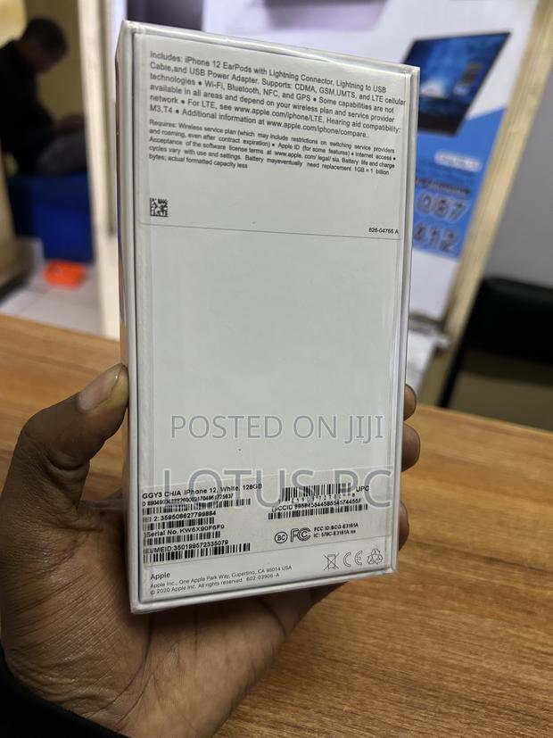 New Apple iPhone 12 128 GB White - thumbnail 3