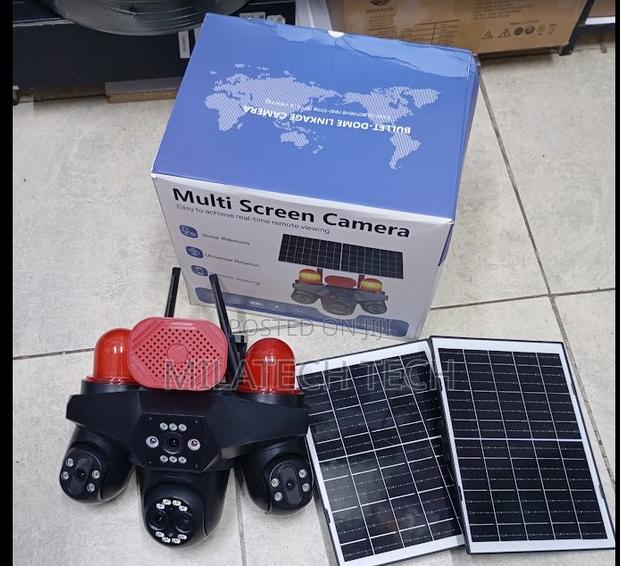 Solar Powered 4G 4 Lens Camera for Home Farm Business