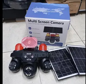 4 Lens Solar Camera With SIM Card PTZ Auto Tracking Siren
