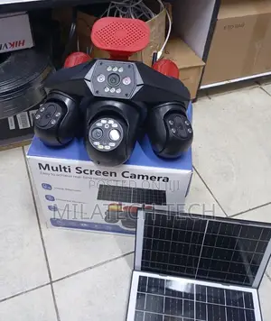 Wireless 4G Solar Camera 4 Lens AI CCTV for Remote Monitoring