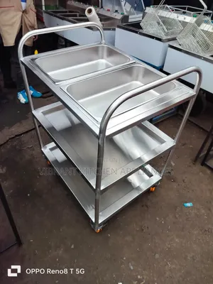 3-Tier Stainless Steel Medical Trolley