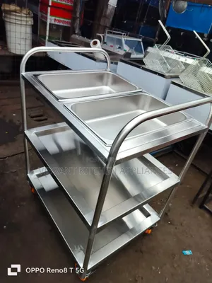 3-Tier Stainless Steel Medical Trolley