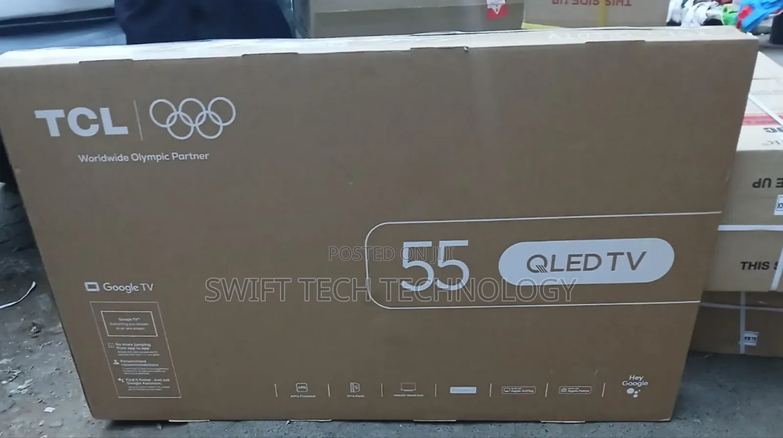 TCL 55t6d 55-Inch Qled Uhd Smart Google TV, Hdr10+, Dolby Vision