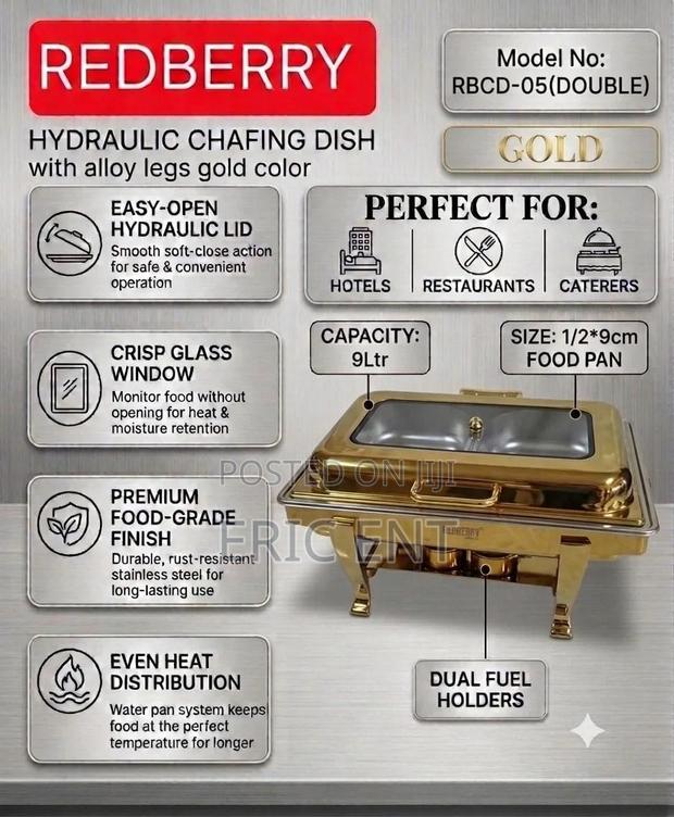 Redberry Premium Range of Chaffing Dish Double - thumbnail 2