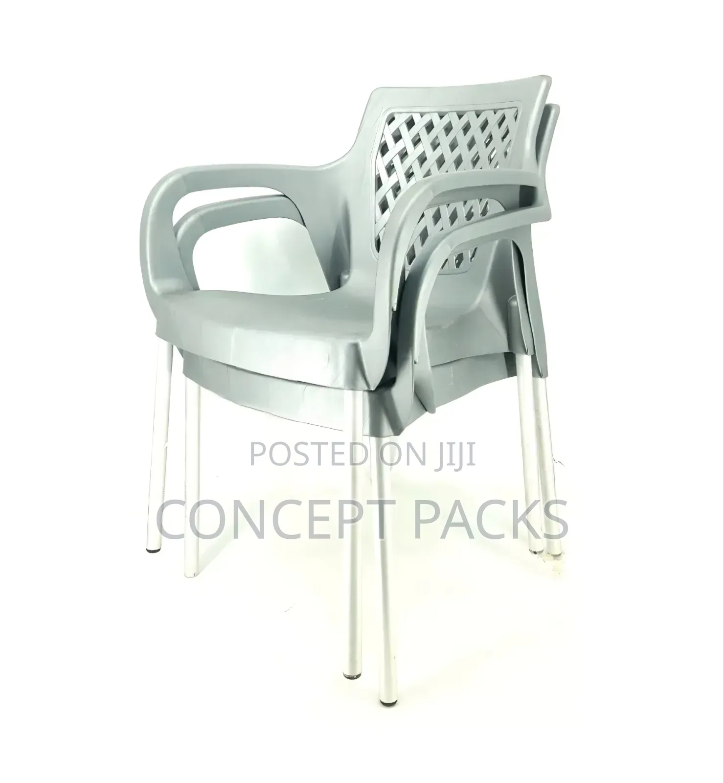 Gray Comfortable Plastic Chair.