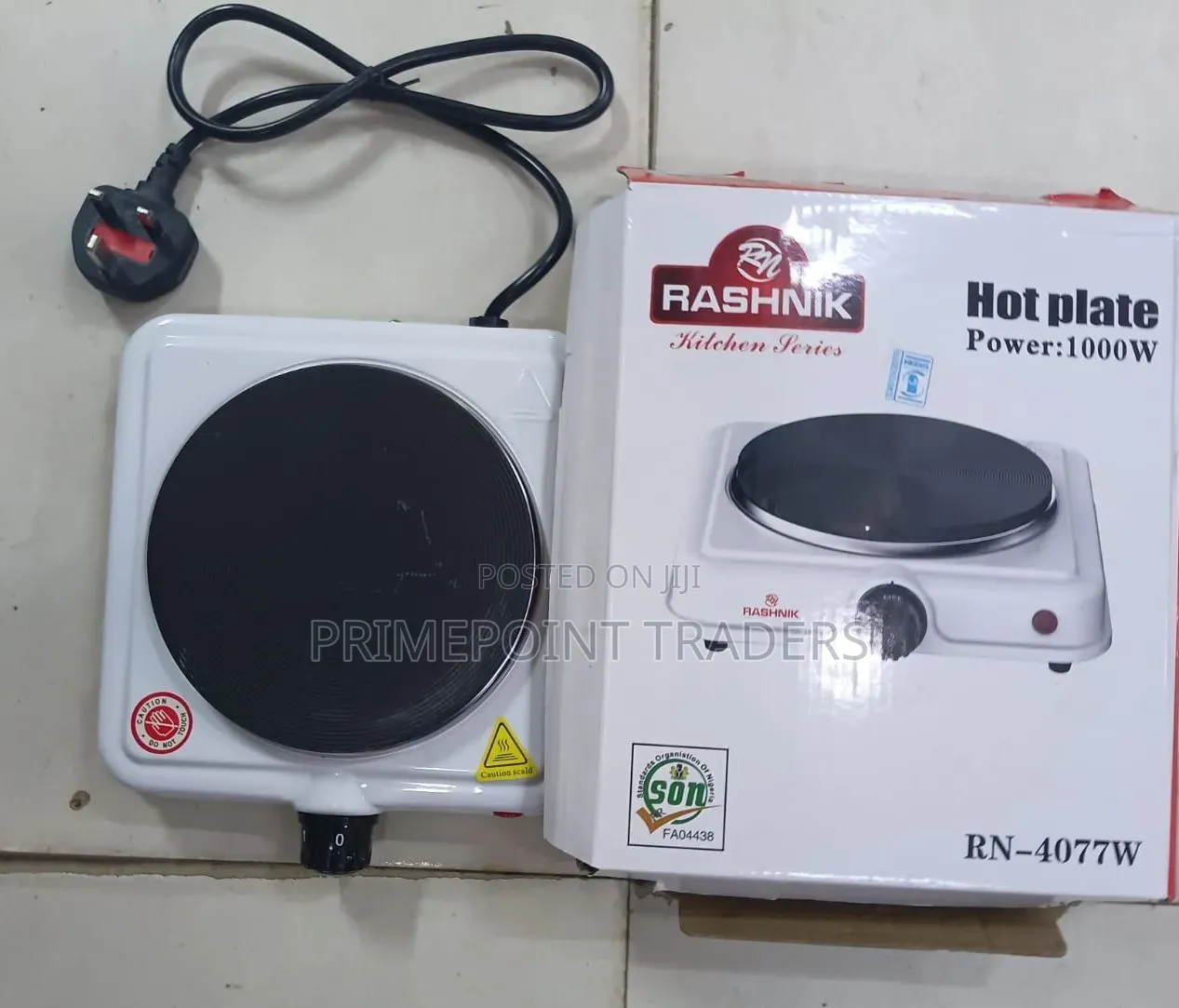 Rashnik Portable Electric Single Burner Hotplate – Fast Heating Ea
