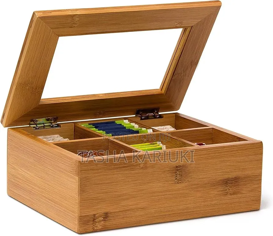 Bamboo Tea Bag Organiser