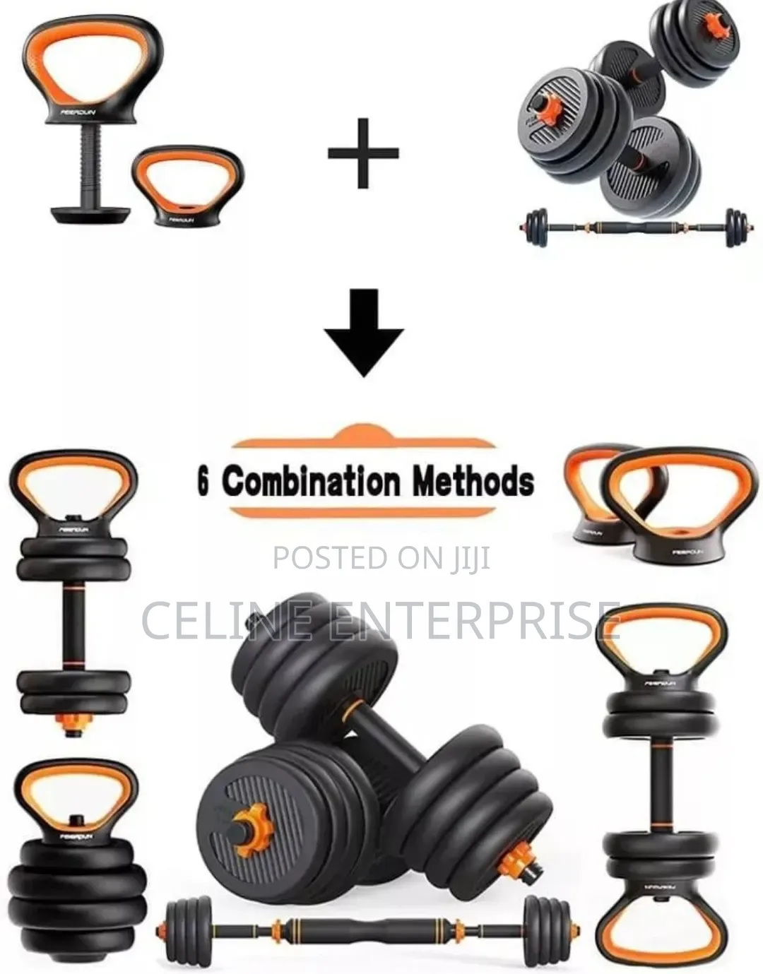3 in 1 Kettle Bell Weights 30kg