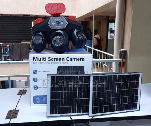 Solar 4G CCTV Camera 4 Lens Two Way Audio - main view