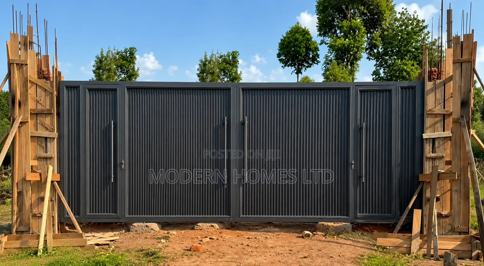 Matte Black Steel Gate - Premium Security With a Contemporary Design