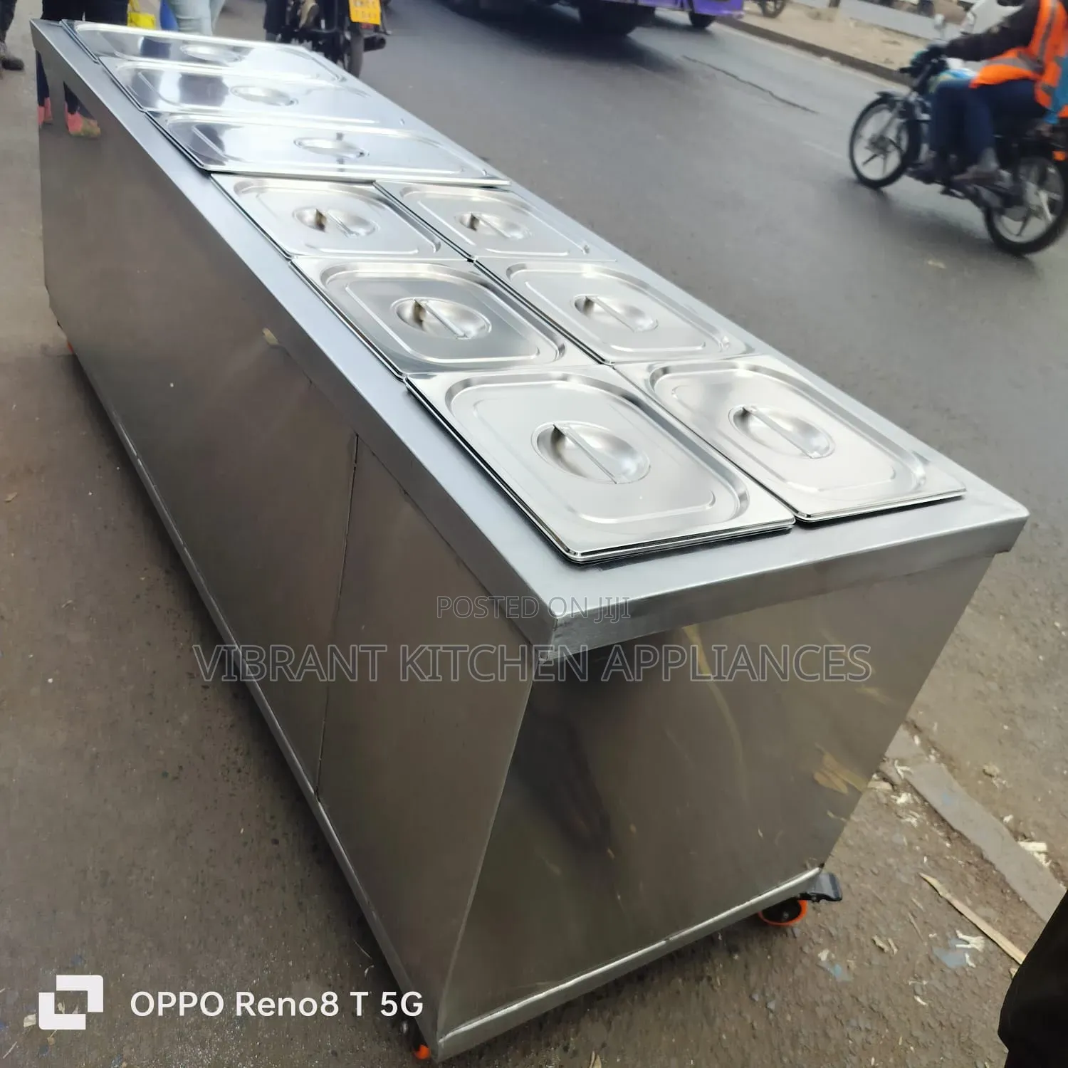 6-Insert Flat Commercial Food Warmer