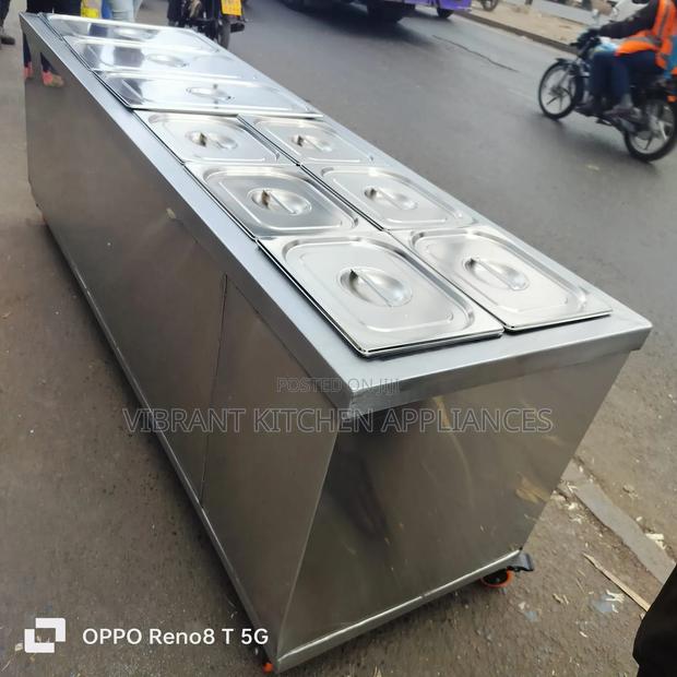 6-Insert Flat Commercial Food Warmer