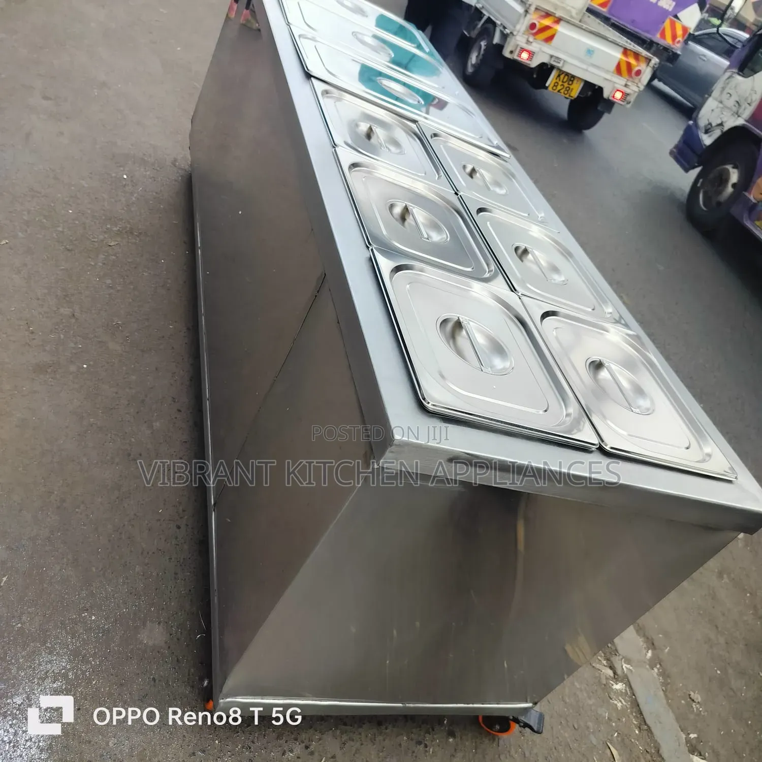 6-Insert Flat Commercial Food Warmer