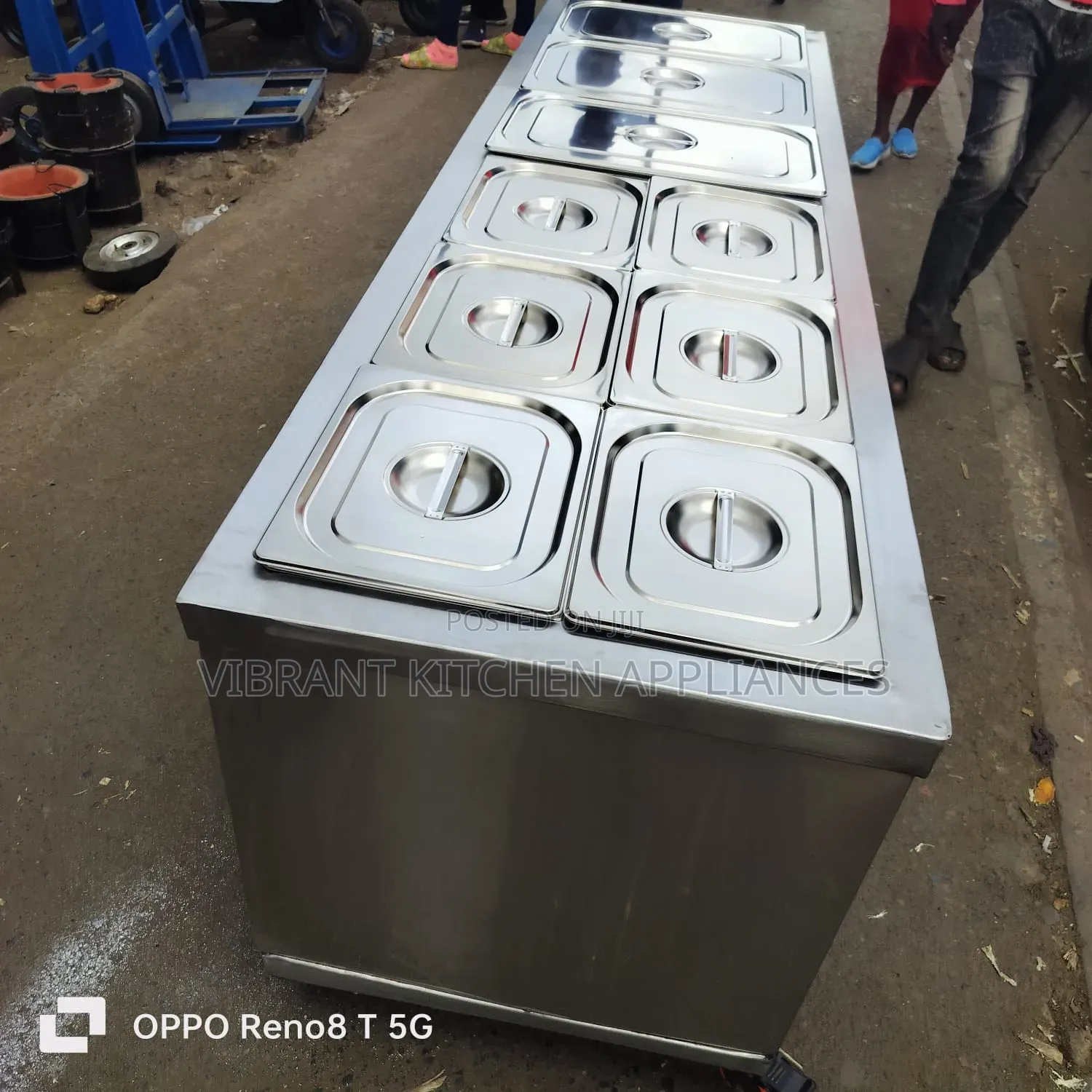 6-Insert Flat Commercial Food Warmer