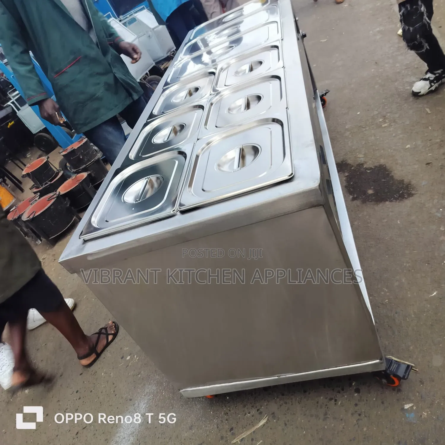 6-Insert Flat Commercial Food Warmer