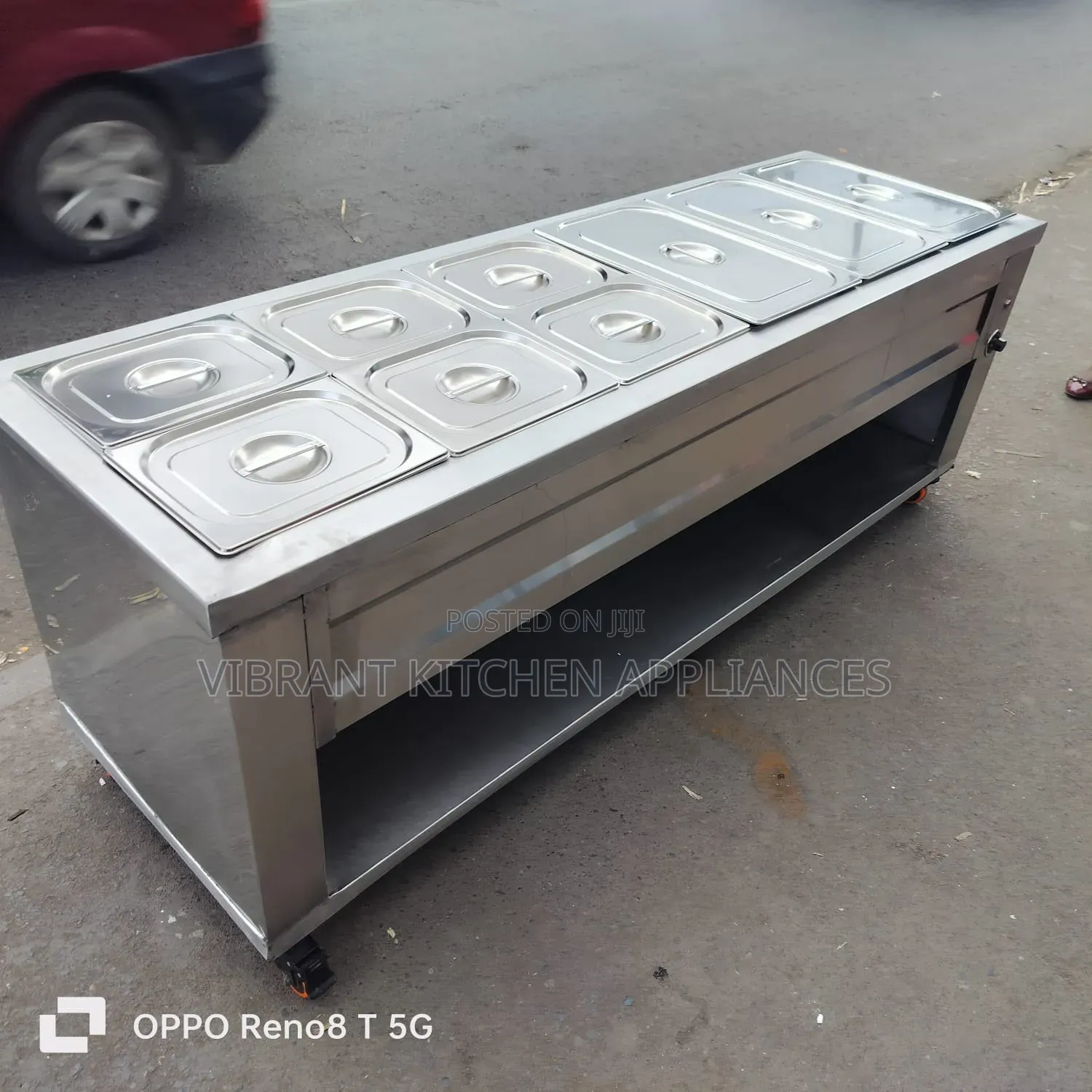 6-Insert Flat Commercial Food Warmer