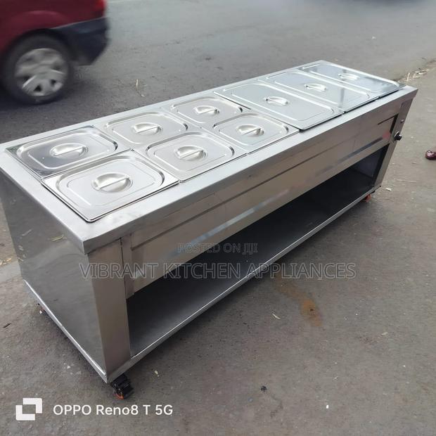 6-Insert Flat Commercial Food Warmer - thumbnail 5