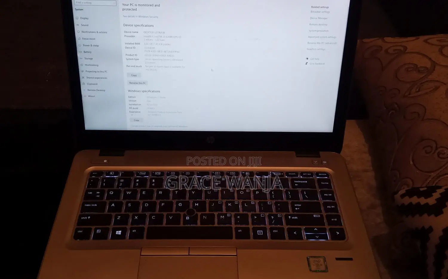 Laptop HP EliteBook 840 G3 8GB Intel Core i5 SSD 256GB