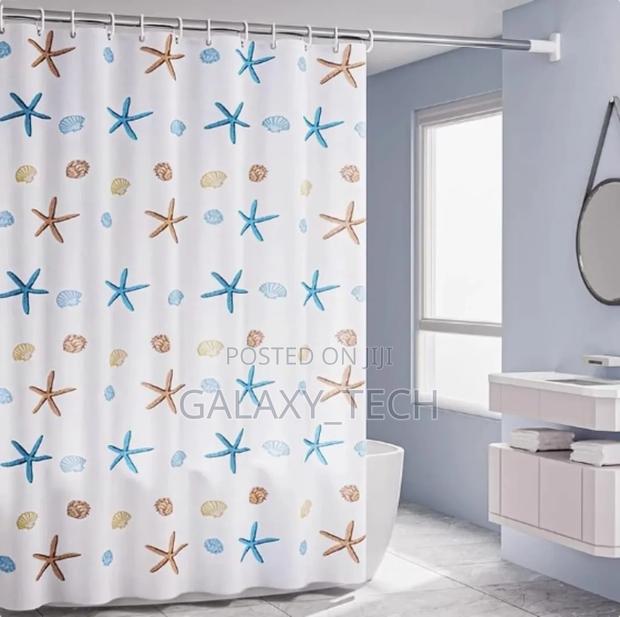180*200cm Shower Curtains With Hooks - thumbnail 2