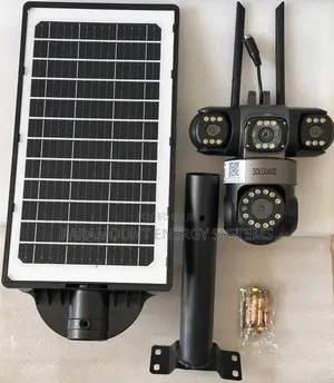 V616 3-Lens Solar CCTV With 1000W Street Light