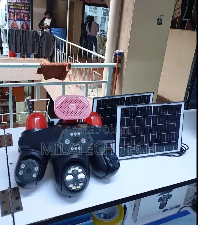 4 Lens Wireless Solar Camera With SD Card Recording