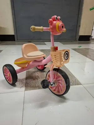 Musical Tricycle With Leather Seat _ Pink