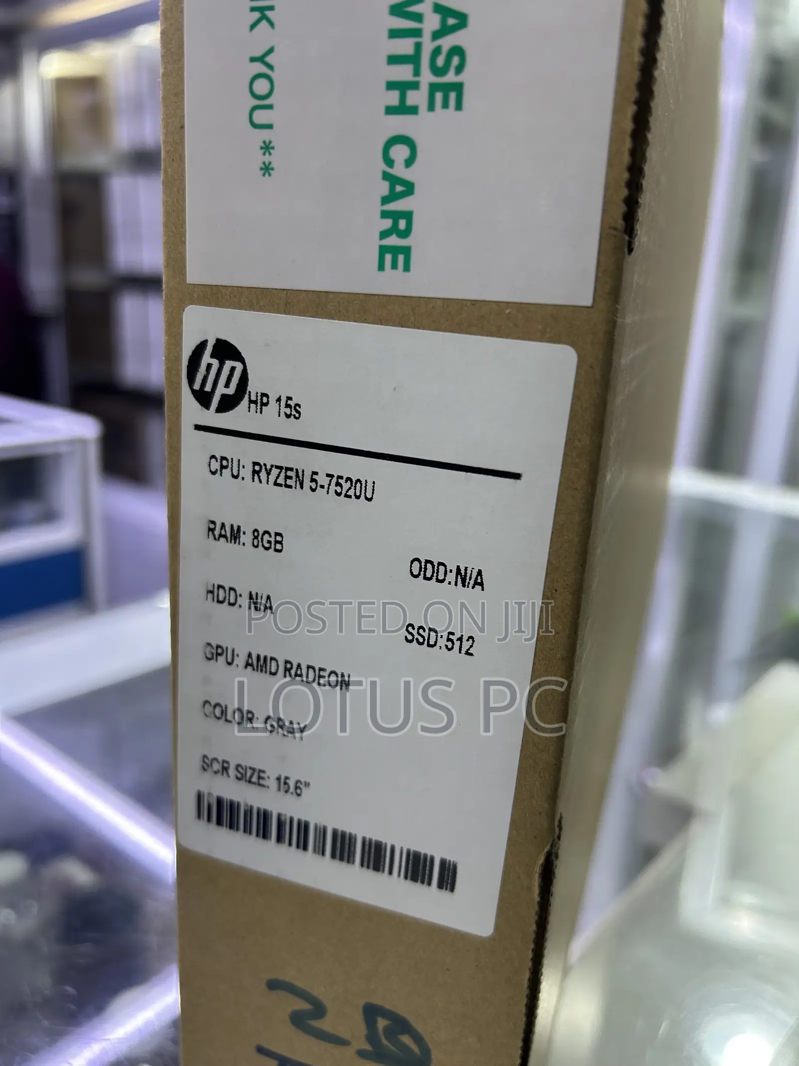 New Laptop HP 15S 8GB AMD Ryzen 5 SSD 512GB