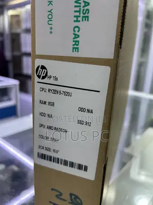 New Laptop HP 15S 8GB AMD Ryzen 5 SSD 512GB