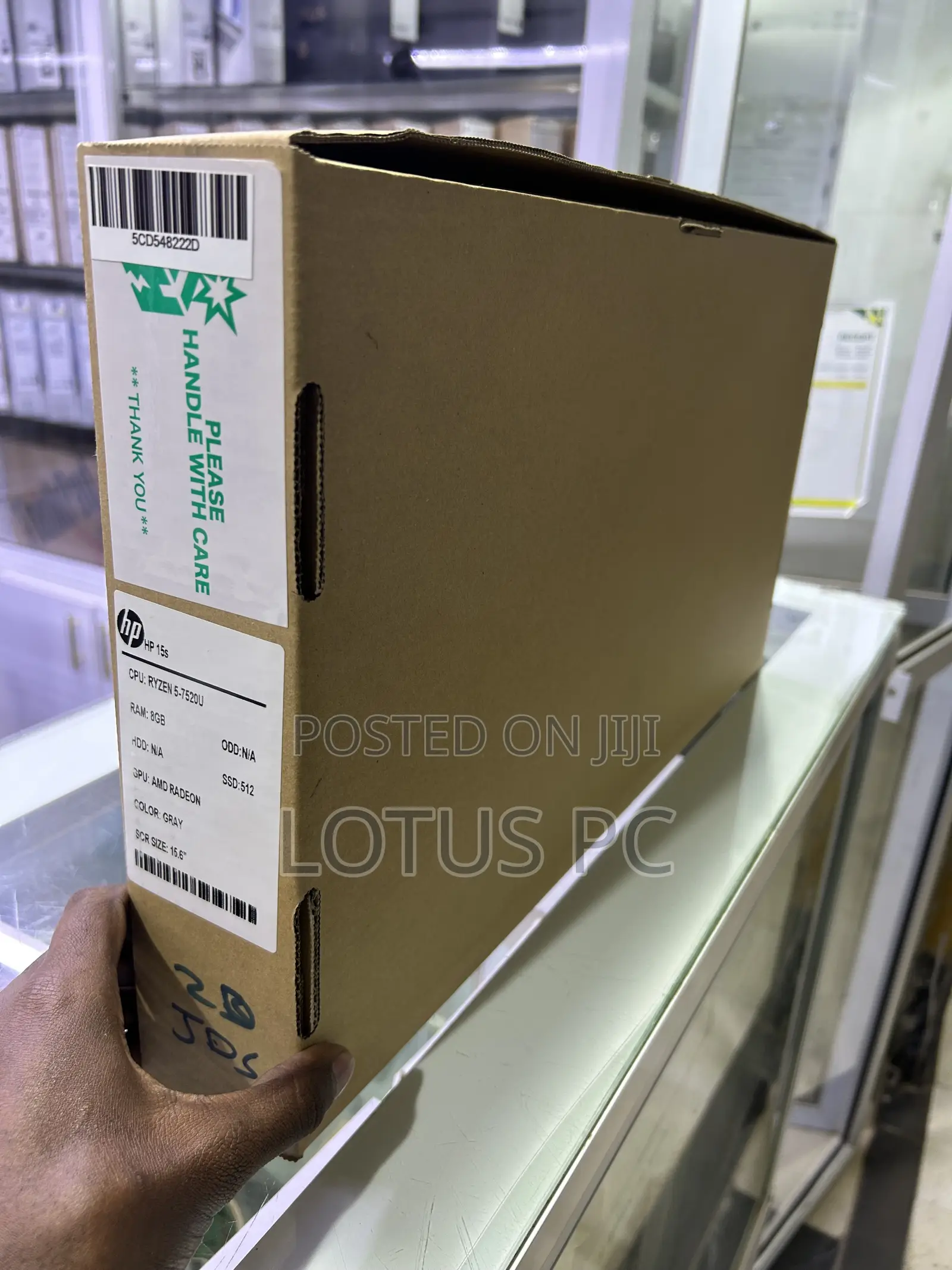New Laptop HP 15S 8GB AMD Ryzen 5 SSD 512GB