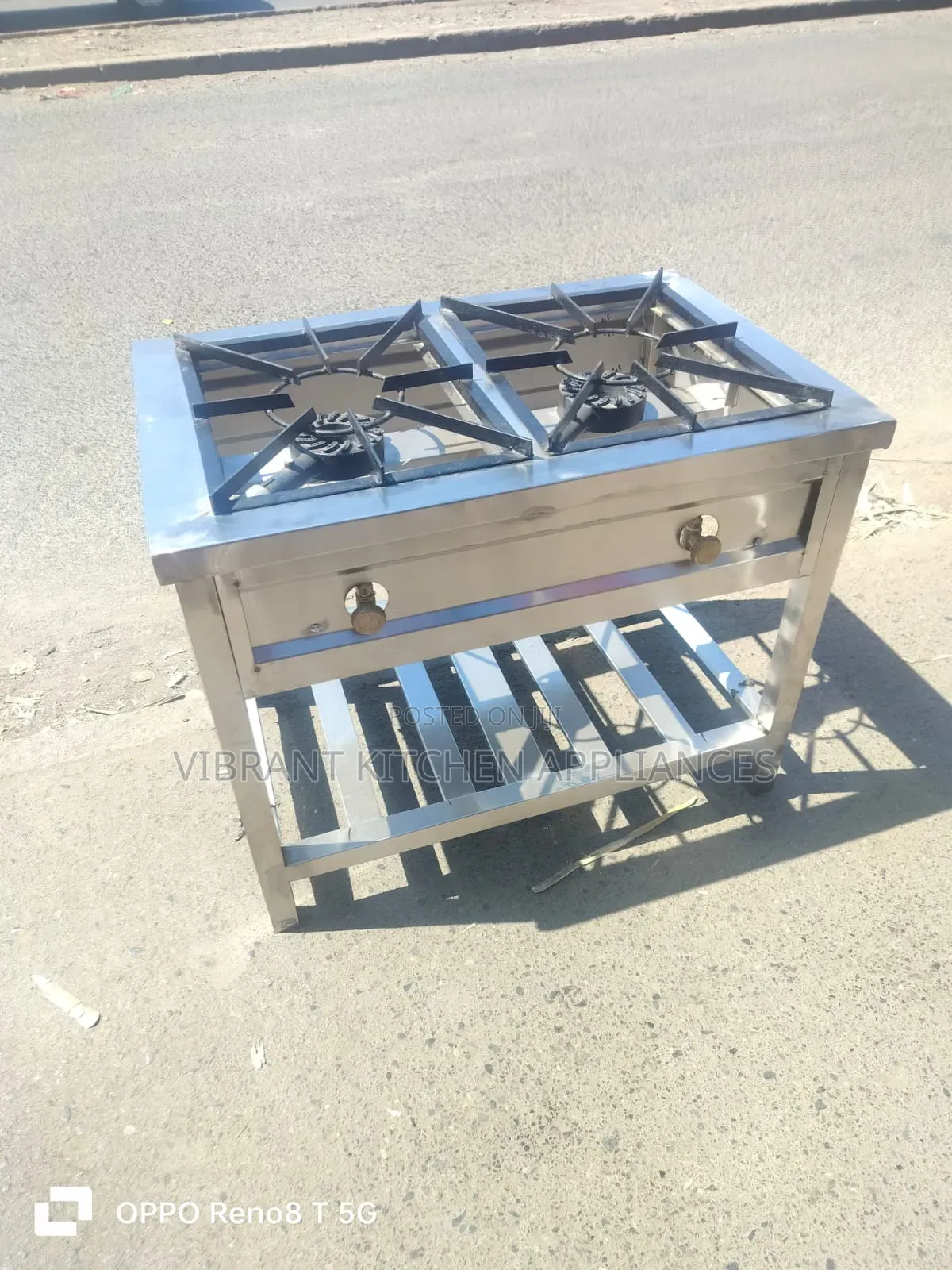 Commercial Dual Burner Gas Stove