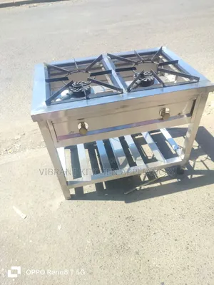 Commercial Dual Burner Gas Stove