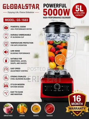 Globalstar 2 in 1 3000W Blender Grinder 2 in Commercial Blender