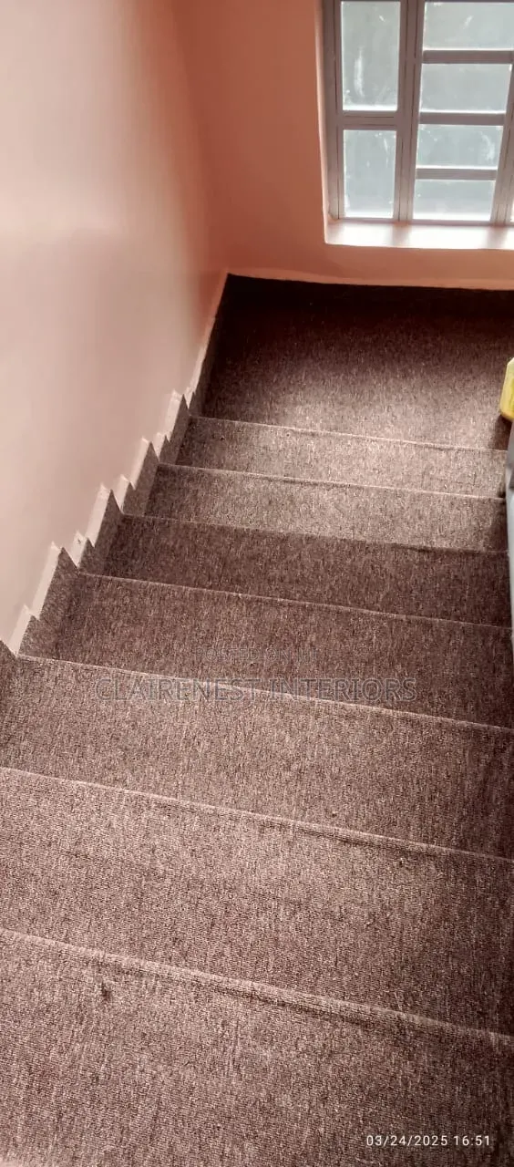 Brown and Red Stylish and Durable Wall to Wall Carpets
